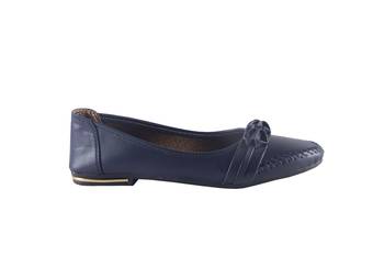 Women Synthetic Blue  slip on  ballerina 2