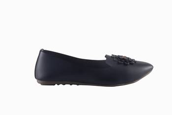 Women Synthetic Black Bellies slip on 2
