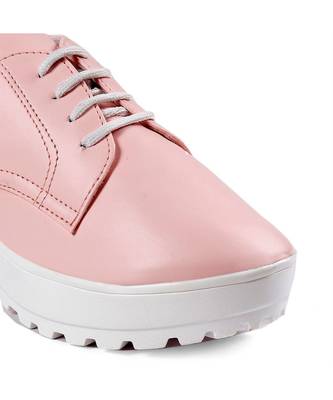 Women Baby Pink Heeled Boots Block 2