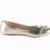 Women Synthetic Gold Bellies slip on
