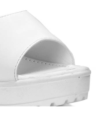 Women White Sandals Block 2