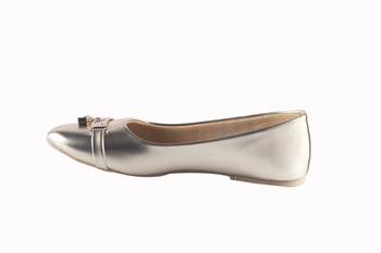 Women Synthetic Gold Bellies slip on 2