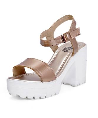 Women Copper Sandals Block 2