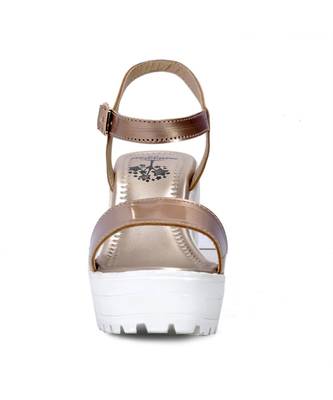 Women Copper Sandals Block 3