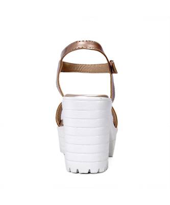 Women Copper Sandals Block 6