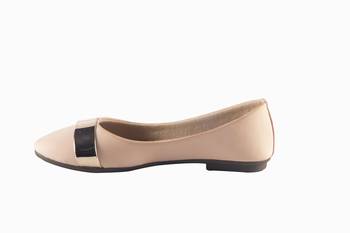 Women Synthetic beige slip on  Bellies 3