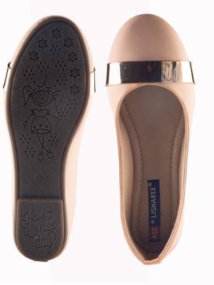 Women Synthetic beige slip on  Bellies 5