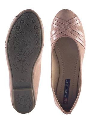 Women Synthetic Pink slip on  Bellies 5