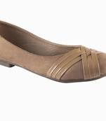 Women Synthetic Beige slip on  Bellies