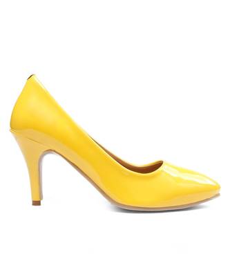 Women Yellow Pumps Stiletto 4
