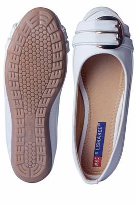 Women Synthetic White  ballerina 5