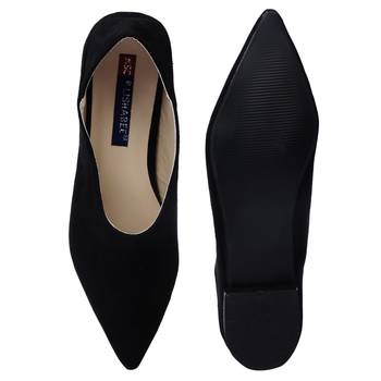 Women Synthetic Black belly shoe 5
