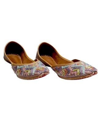Multicolor Embroidery Party Wear Ethnic.Jutti 1