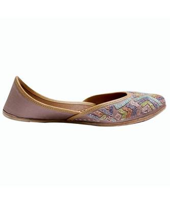 Multicolor Embroidery Party Wear Ethnic.Jutti 3
