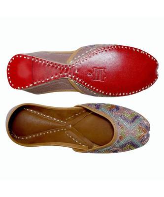 Multicolor Embroidery Party Wear Ethnic.Jutti 5
