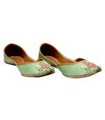 Lite Green Embroidery Party Wear Ethnic.Jutti