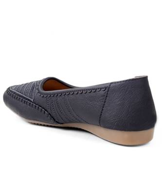 Women Black Flats Ballerinas 4