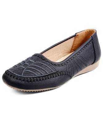 Women Black Flats Ballerinas 7