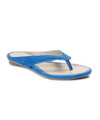 Women Blue Flats One Toe Flats 5