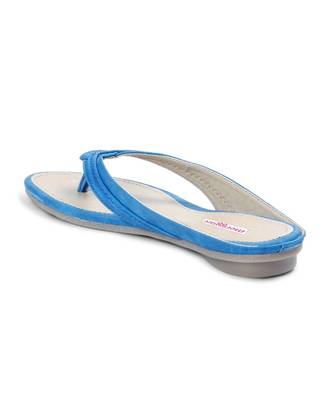 Women Blue Flats One Toe Flats 7
