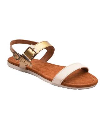 Women White Flats Open Toe Flats 4