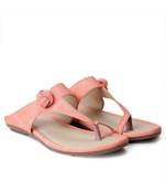 Women Peach Flats One Toe Flats