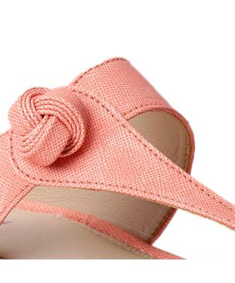 Women Peach Flats One Toe Flats 2
