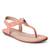Women Peach Flats T-Strap Flats