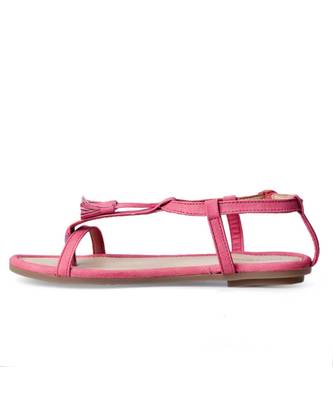 Women Red Flats One Toe Flats 3