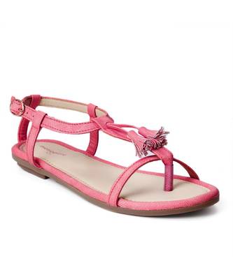 Women Red Flats One Toe Flats 5