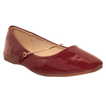 Women Red Synthetic Bellies 1