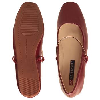 Women Red Synthetic Bellies 4