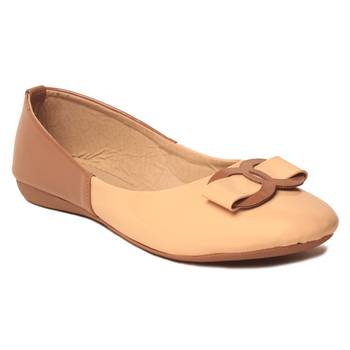 women Synthetic Beige Bellies 1