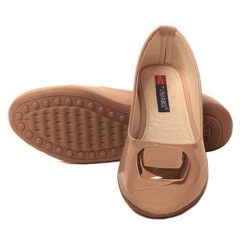 women Synthetic Beige Bellies 5
