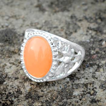Orange Crystal Rings 3