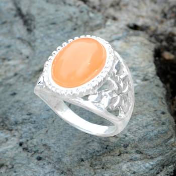 Orange Crystal Rings 4