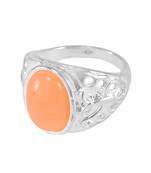 Orange crystal rings