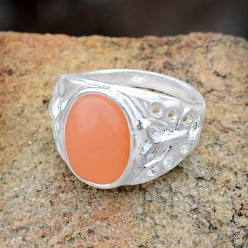 Orange crystal rings 3