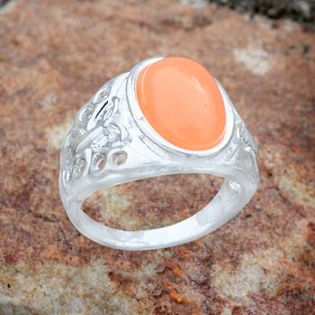 Orange crystal rings 4