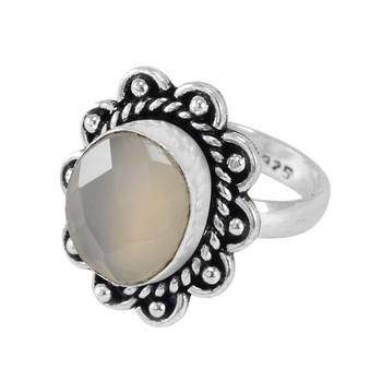 Multicolor Chalcedony Rings 1