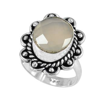 Multicolor Chalcedony Rings 2