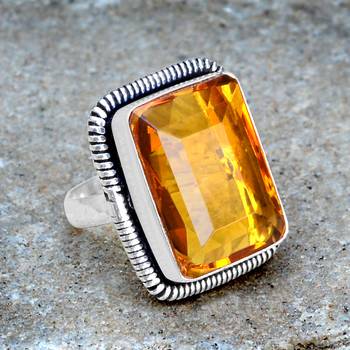 Yellow Quartz   Rings 4