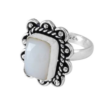 Multicolor Chalcedony Rings 1