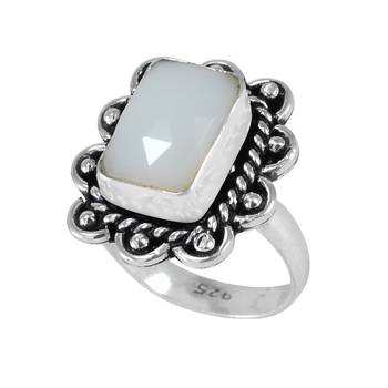 Multicolor Chalcedony Rings 2