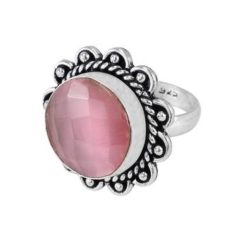 Pink Cat'S Eye Rings 1