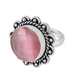 Pink Cat'S Eye Rings