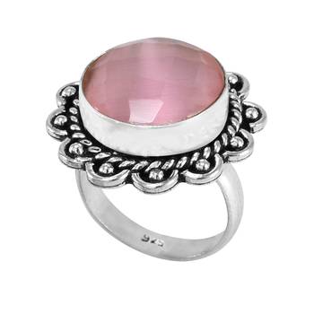 Pink Cat'S Eye Rings 2