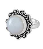 Multicolor Chalcedony Rings