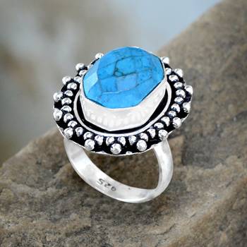 Blue Turquoise Rings 3