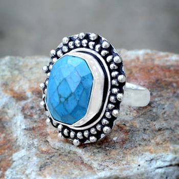 Blue Turquoise Rings 4